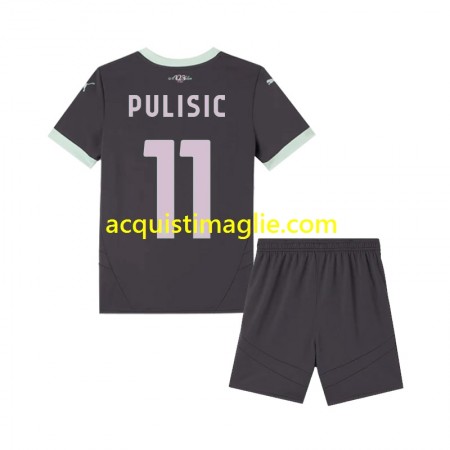 Divisa di Calcio AC Milan Pulisic 11 Bambino Terza 2024/2025